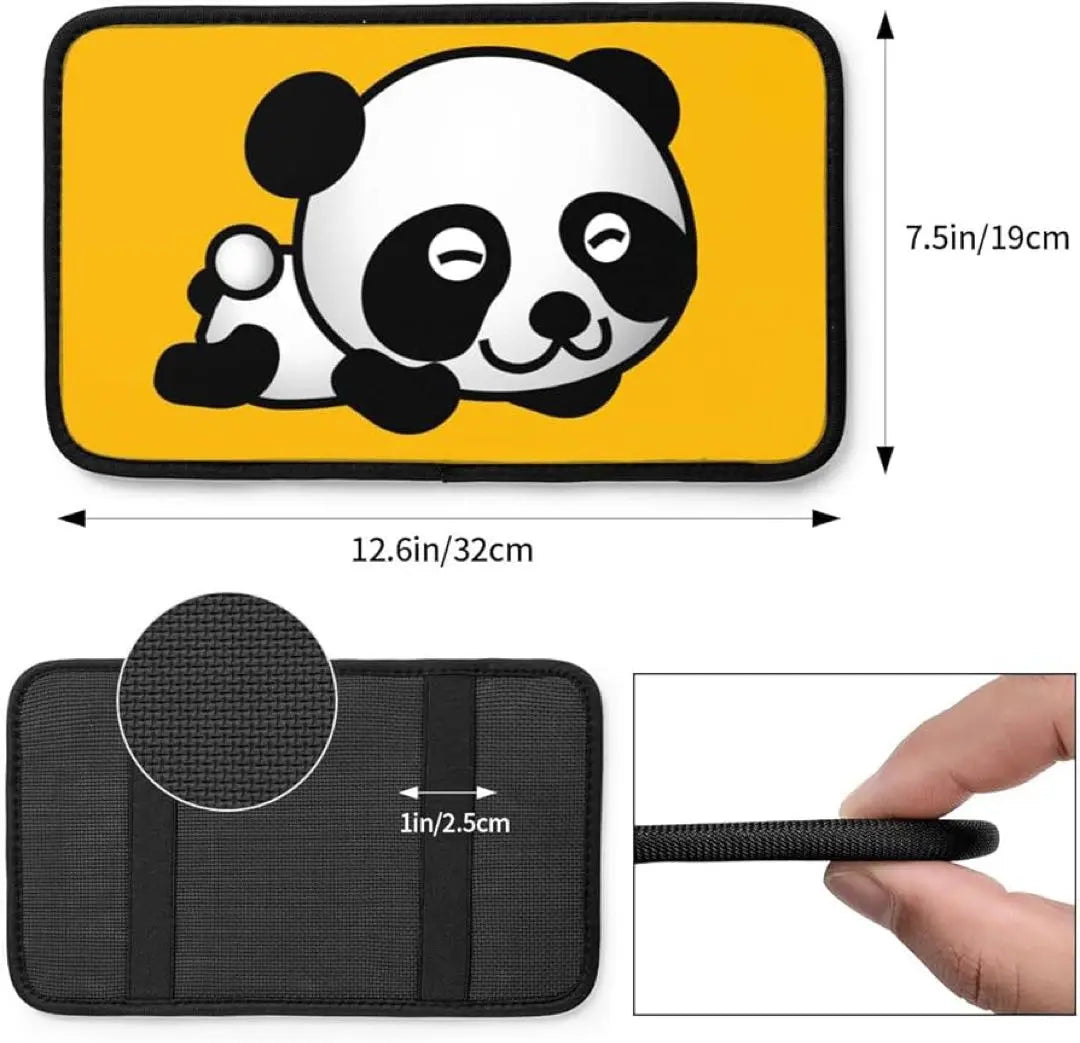 Console cover Panda, automobile, armrest, car accessories, dirt prevention, easy installation