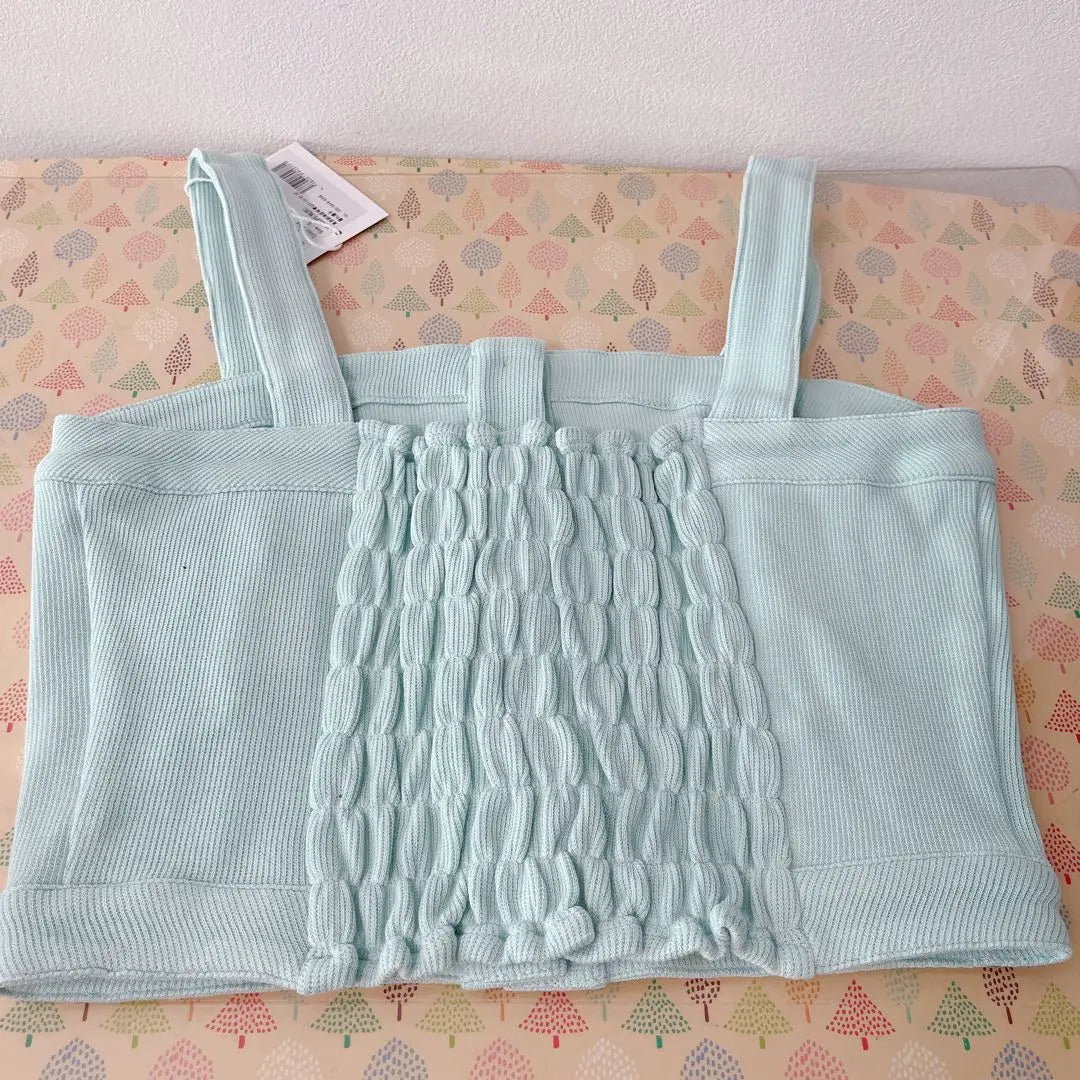 ❤️Mitad de precio❤️ Bustier S Camiseta Sin Mangas Menta Top Azul Celeste | ❤️半額❤️ ビスチェ S ミント タンクトップ ブルー トップス 水色