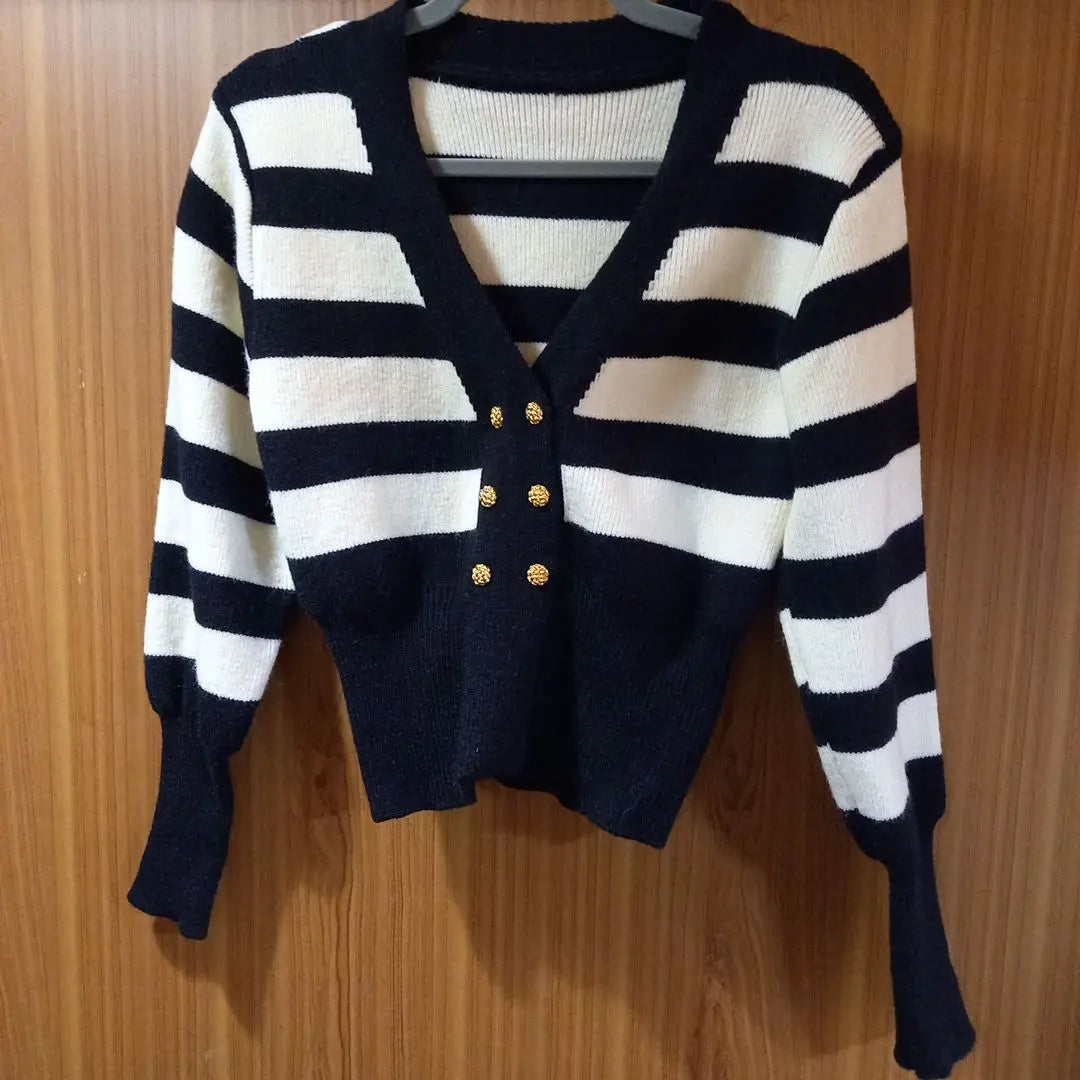 V-neck double button cardigan Korea D-HOLIC