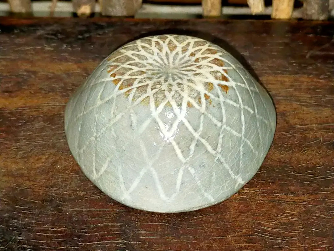 ♥ Rare item, sake cup, mesh, triangle, cup, sake cup, gulp, drinking, antique, antique, antique