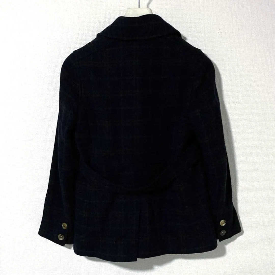 A.P.C. Check Double Breast Coat Peacort