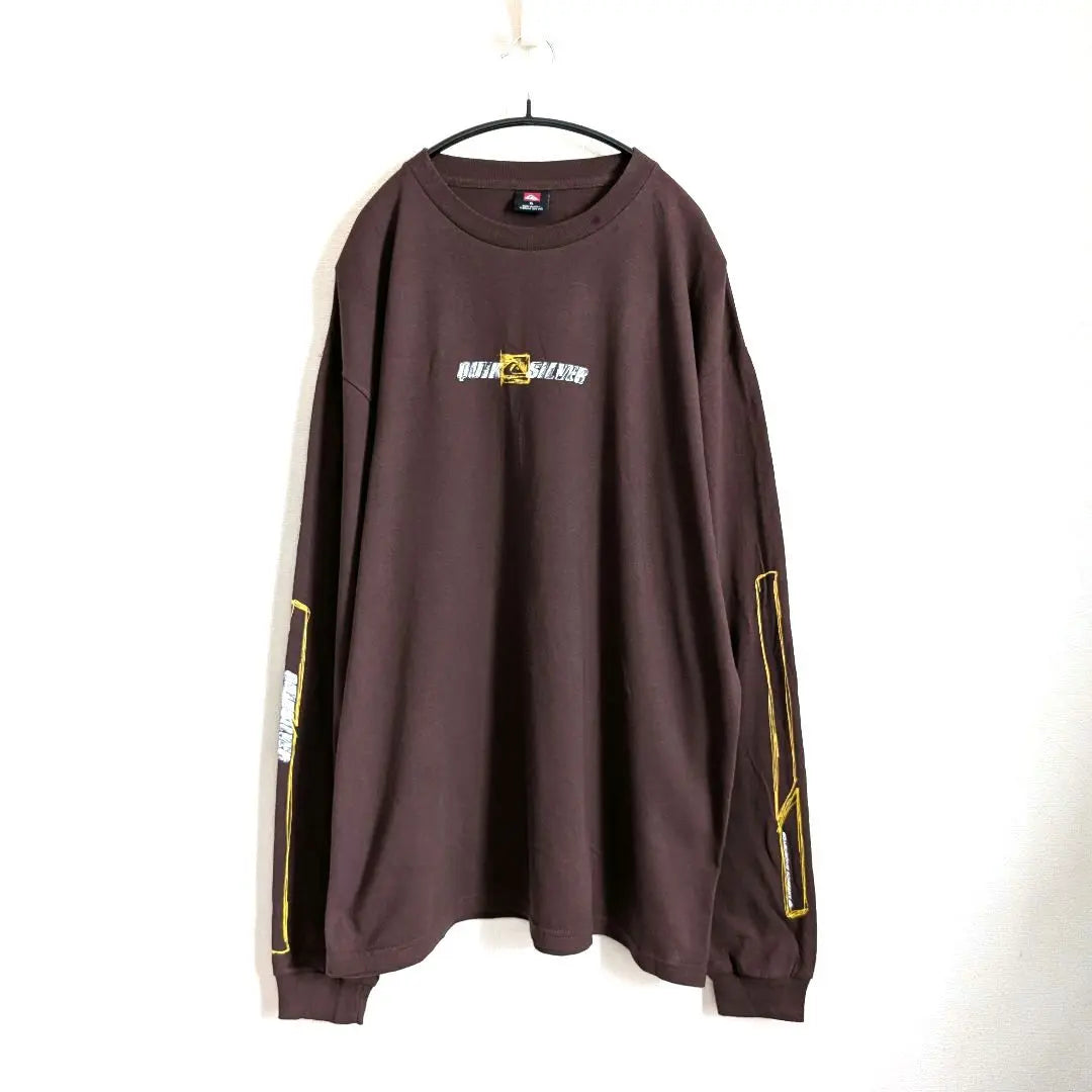 Made in USA★Quiksilver Old Surf Long T-XL Brown