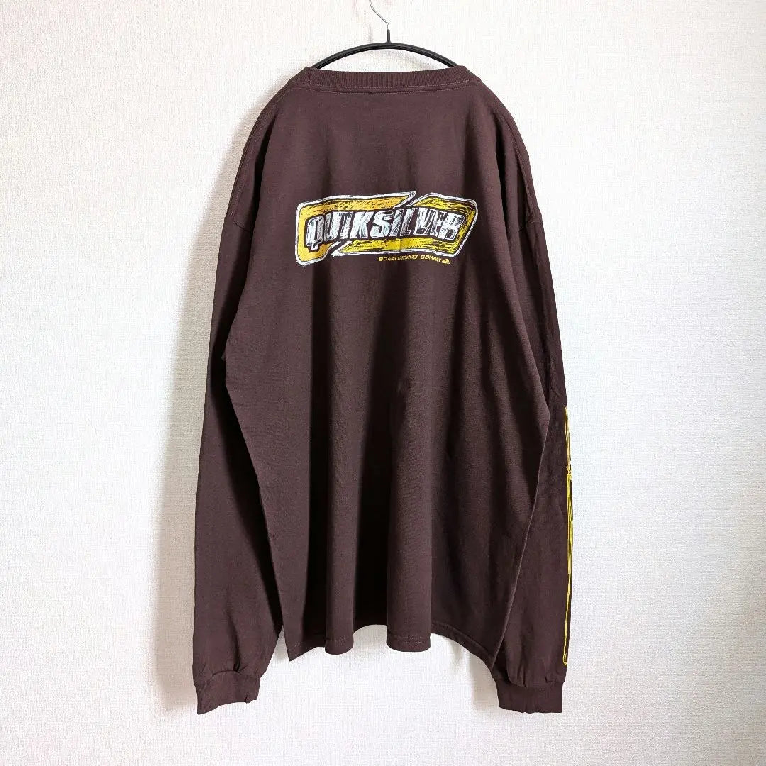 Made in USA★Quiksilver Old Surf Long T-XL Brown