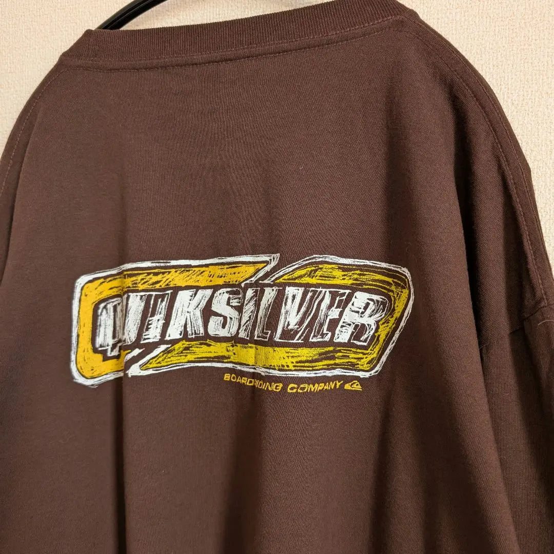 Made in USA★Quiksilver Old Surf Long T-XL Brown