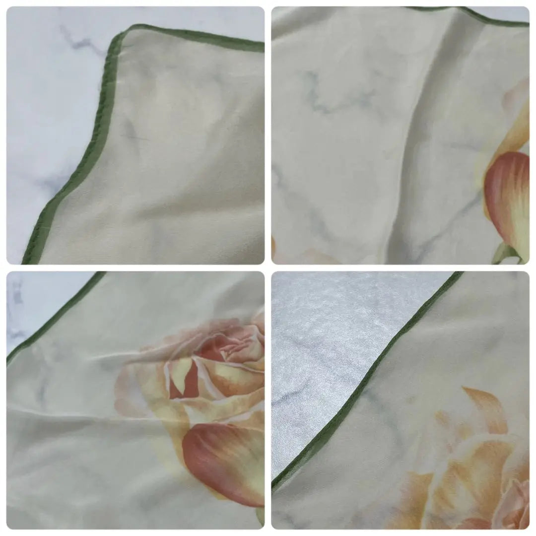 JUNKO SHIMADA logo floral silk transparent stole