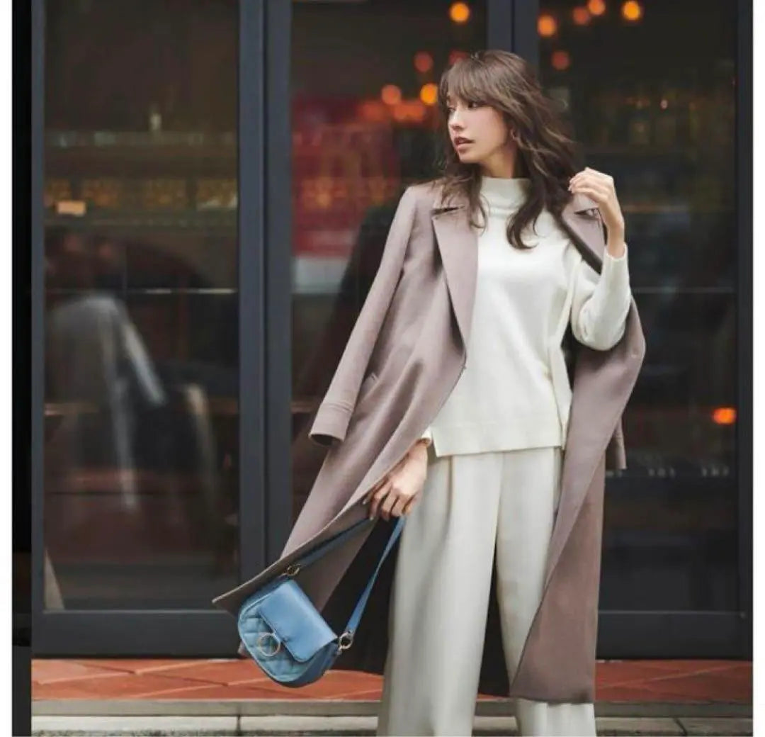 JUSGLITTY✨ Belted Long Coat Mocha Size 1 | JUSGLITTY✨ベルテッドロングコート　モカ　サイズ1