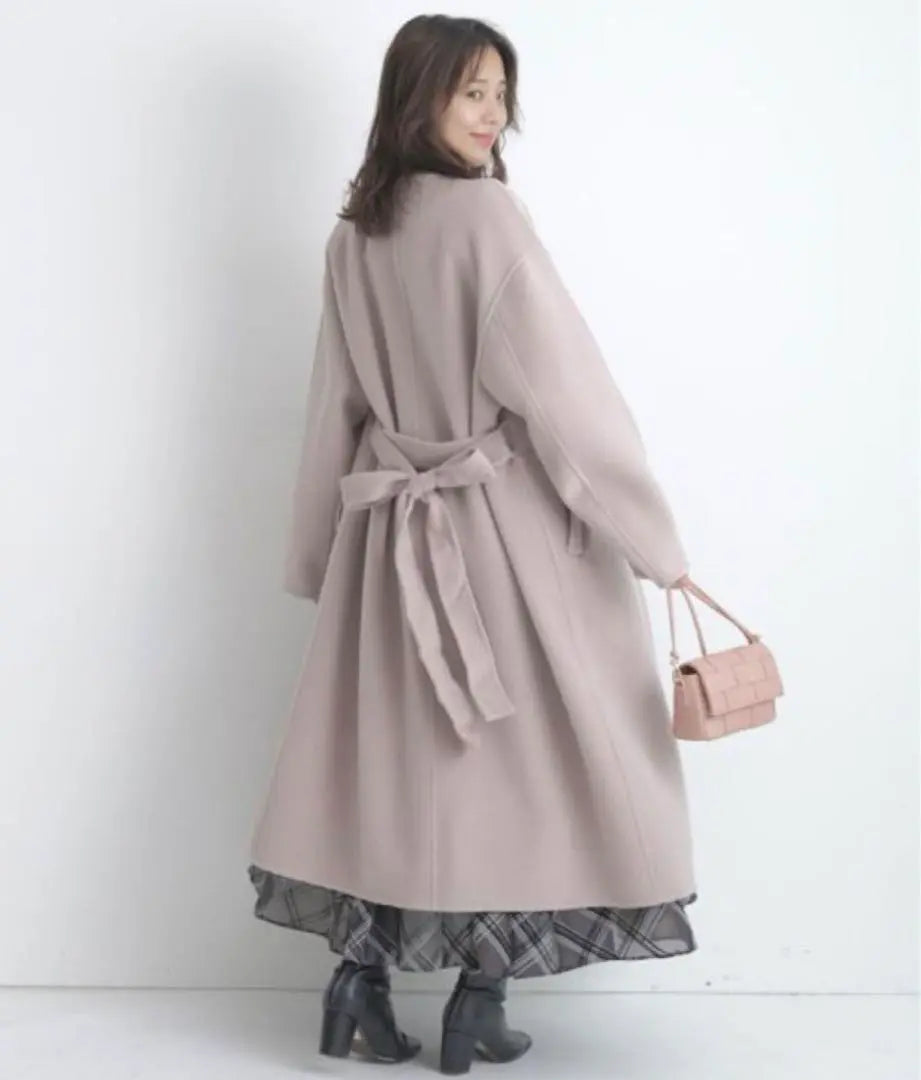 JUSGLITTY✨ Belted Long Coat Mocha Size 1 | JUSGLITTY✨ベルテッドロングコート　モカ　サイズ1