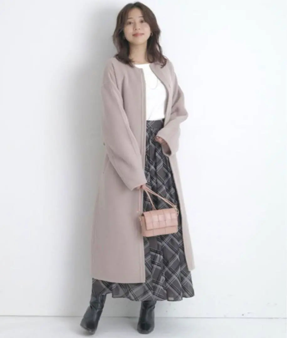 JUSGLITTY✨ Belted Long Coat Mocha Size 1 | JUSGLITTY✨ベルテッドロングコート　モカ　サイズ1