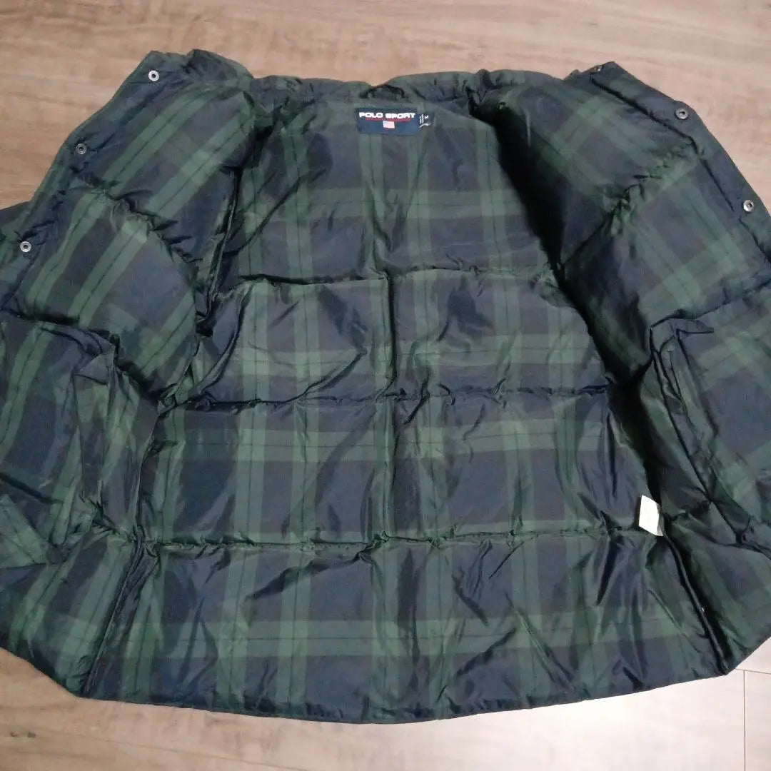 [Extremely beautiful] POLOSPORT Ralph Lauren Tartan Check Down Jacket | 【極美品】POLOSPORTラルフローレン タータンチェック ダウンジャケット