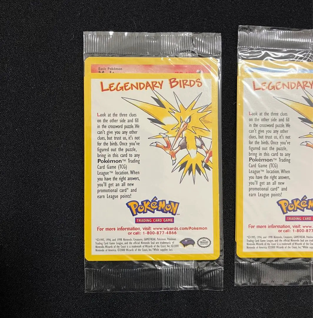 [J0720] Juego de 3 cartas promocionales de Pokémon sin abrir en inglés