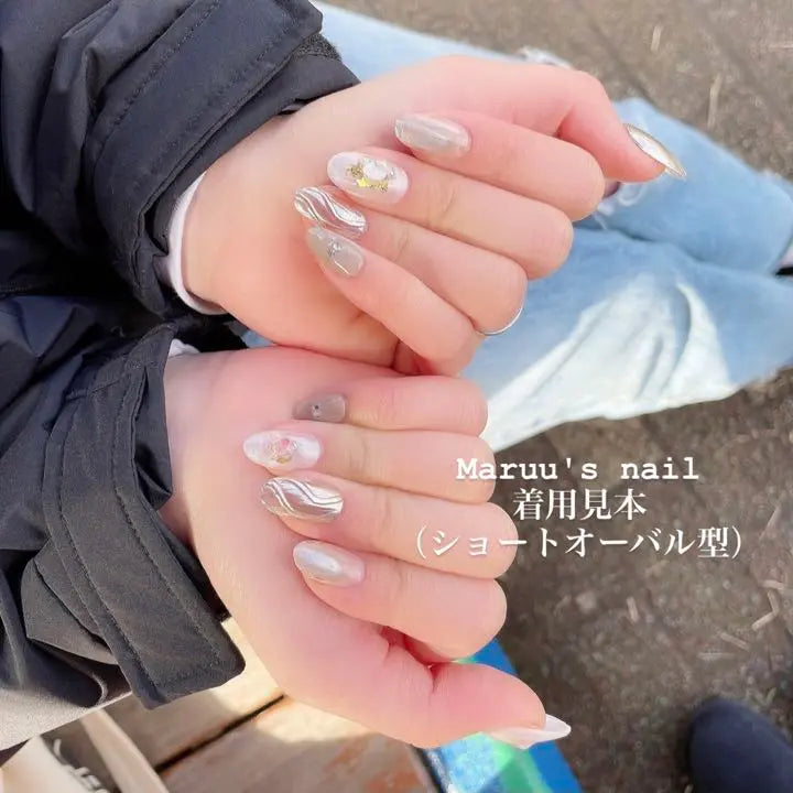 [Made to order] ¥1800\Bulk discount available/Erinki nuance nail tip