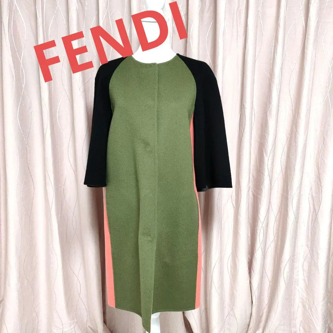 Hermoso estado ❢ Abrigo de lana 100% de doble cara 38 FENDI