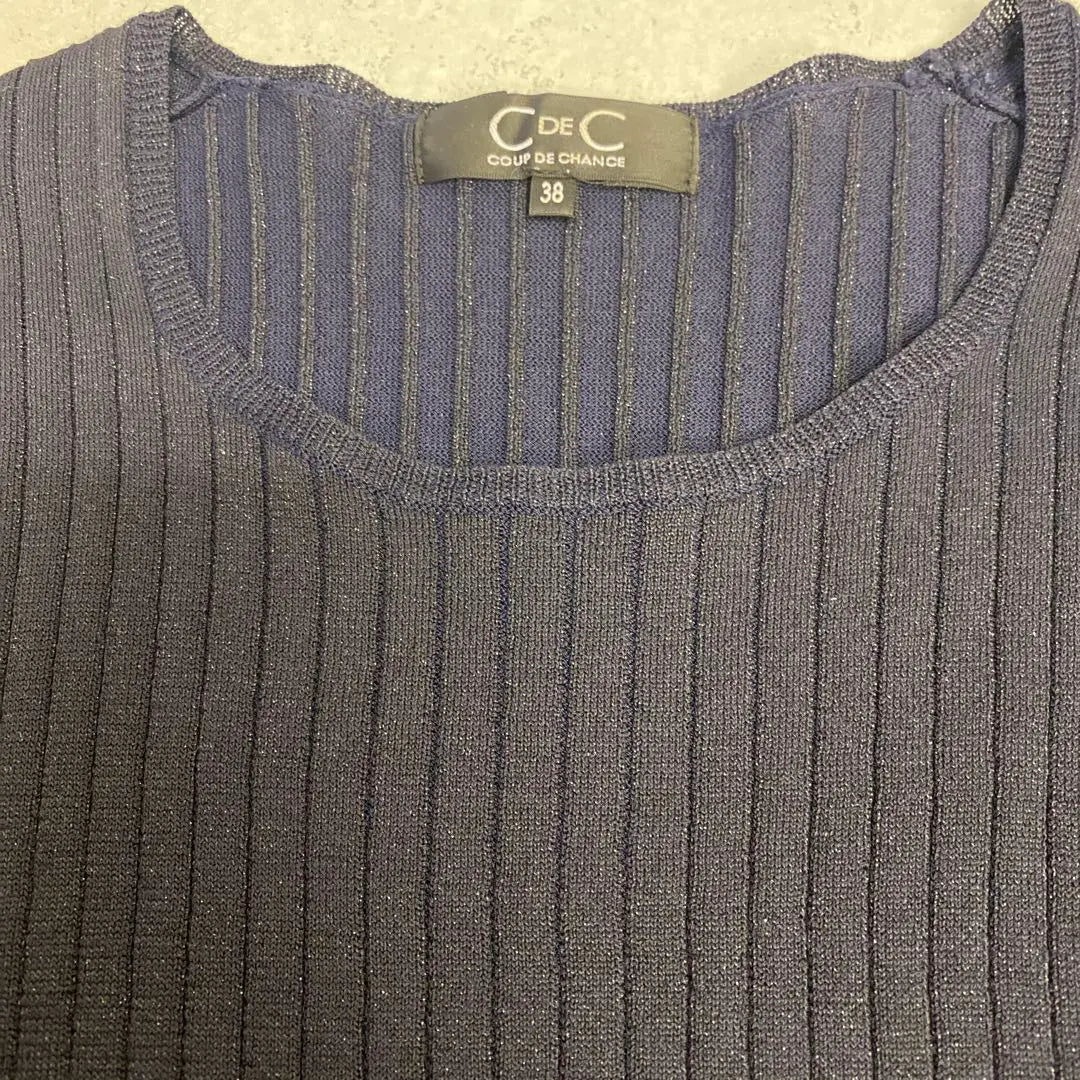 ✨Good condition✨COUP DE CHANCE World Lamen Knit Navy M