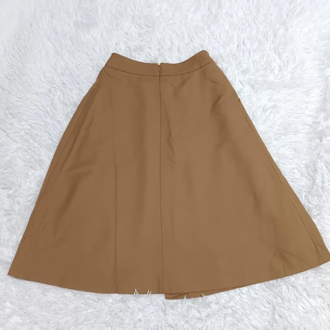 "ef-de" F-de (9) Asymmetric pleated skirt rayon blend