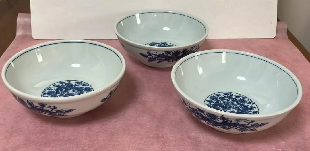 Tamakaze Ceramic Garden Ramen Donburi & Long Long Boule 3 Ai Ryuei 3 -piece set beautiful goods