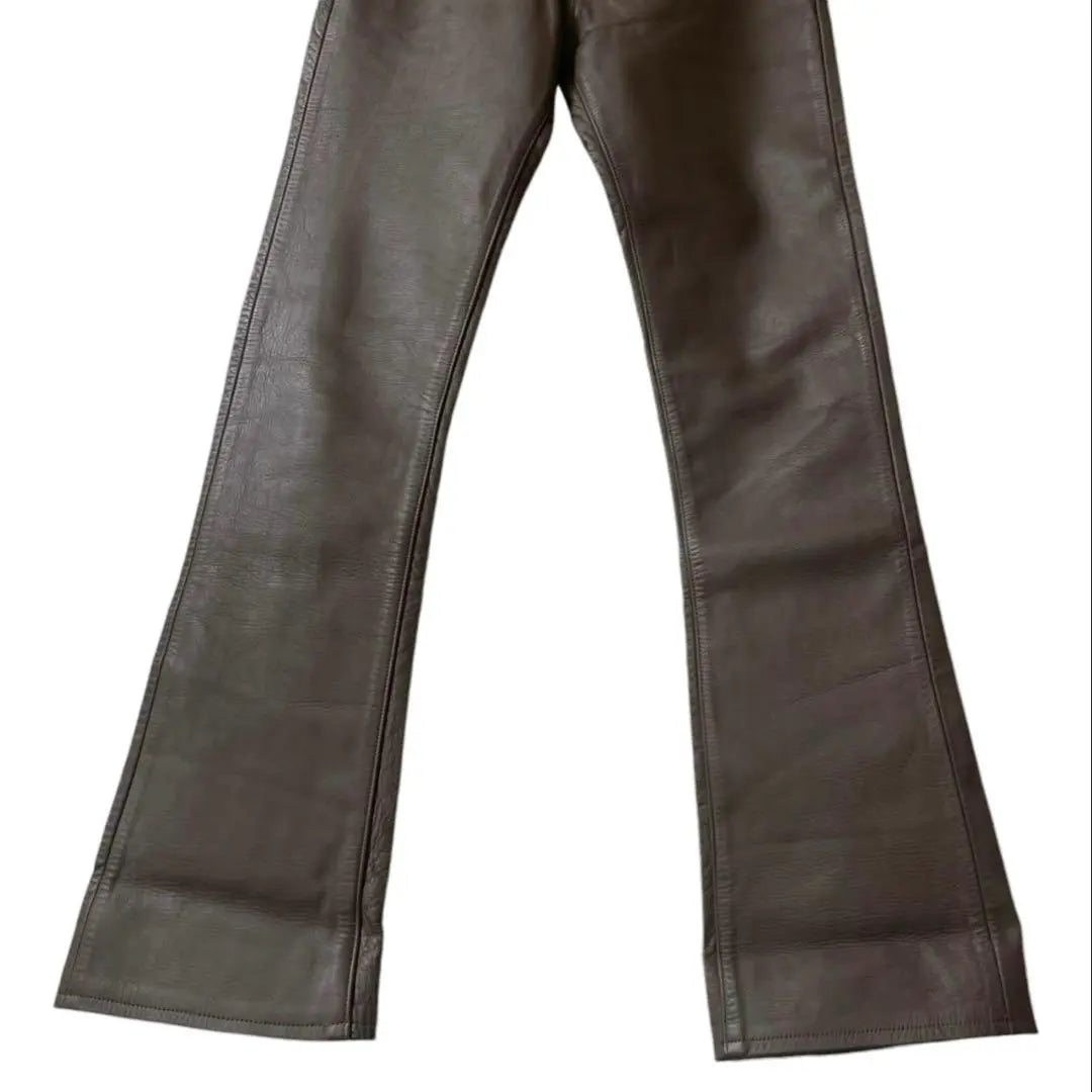 Rare! PARANOID Leather Pants Flare Boot Cut 30