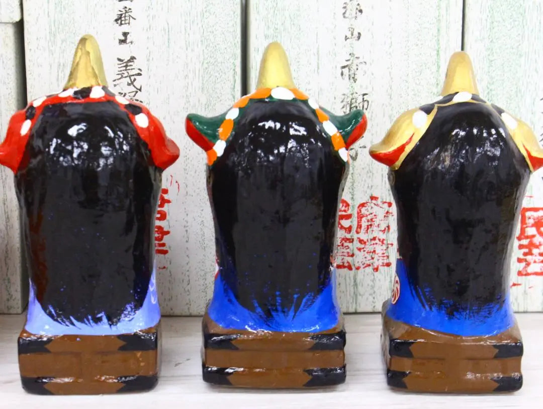 ▲ Beautiful goods set of 14 pieces Karatsu Kunkuchi Karatsu ware clay doll Saga prefecture local toy folk crafts festival | ▲美品 14個セット 唐津くんち 唐津焼 土人形　佐賀県郷土玩具　民芸品　祭礼