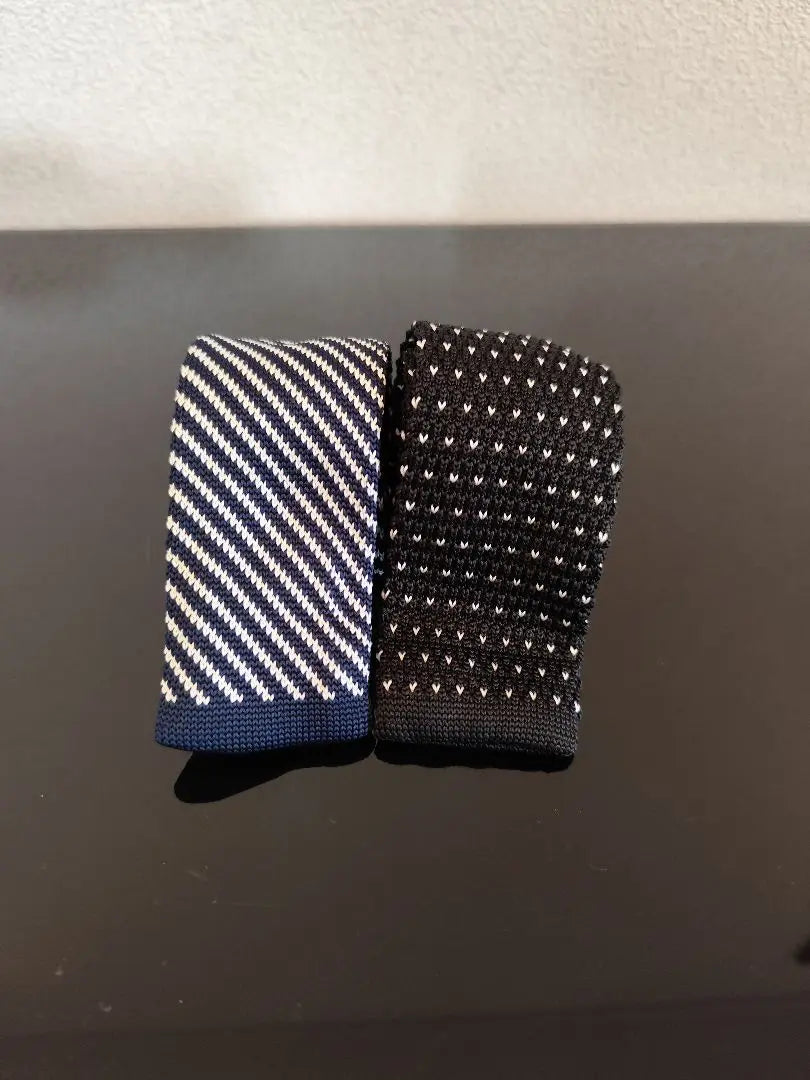 2 new knitted ties