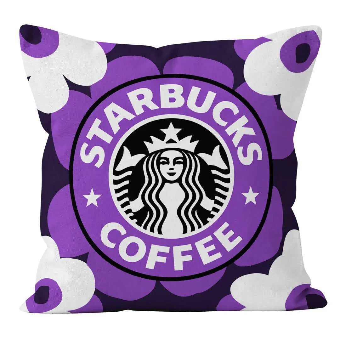 ★Very popular★Starbucks cushion cover, purple [55✖︎59]