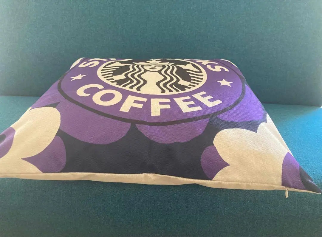 ★Very popular★Starbucks cushion cover, purple [55✖︎59]