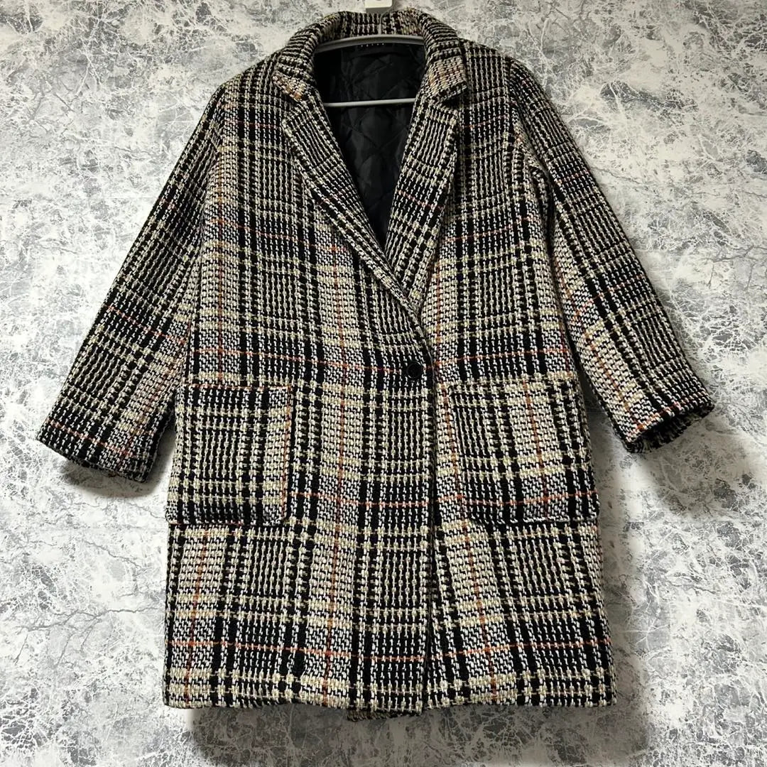 Urban Research Checked Chester Coat Jacket Outerwear