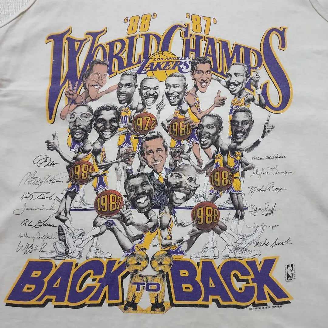 Lakers Fruit of the Room T -shirt Tank Top USA 80S XL