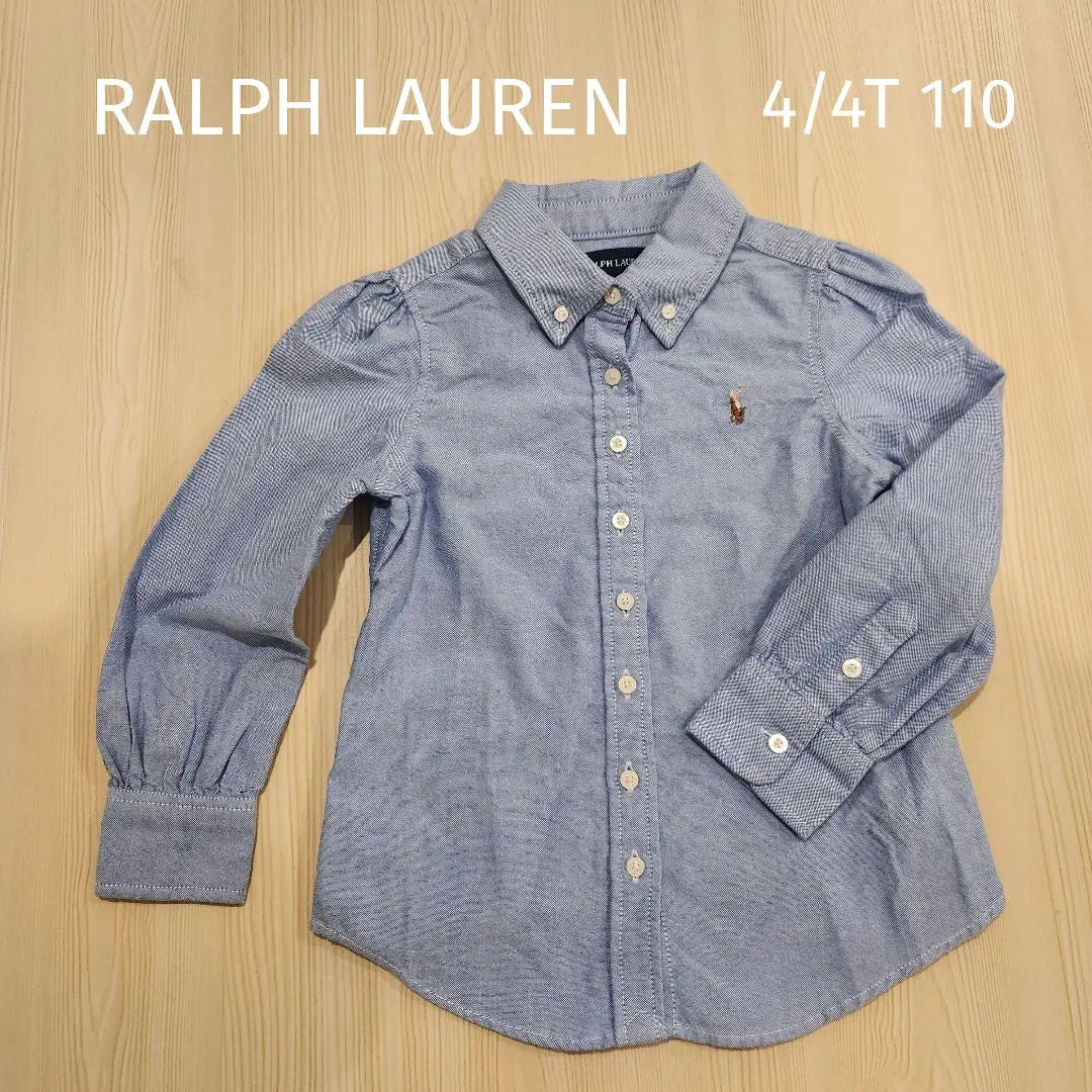 [Good condition] Ralph Lauren Long Sleeve Shirt 4/4T 110