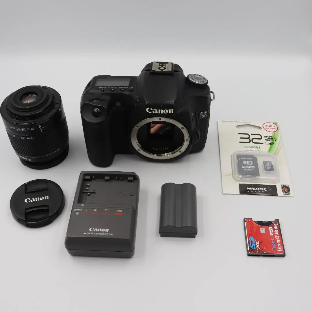 [Recommended for beginners] Canon EOS 50D lens set, SLR