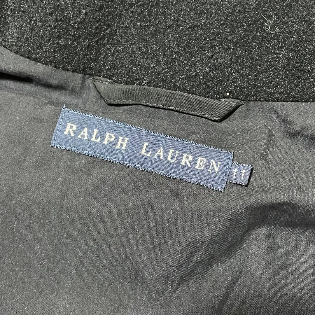 Chaqueta de plumas Ralph Lauren Impact 21 negra para mujer, talla 11