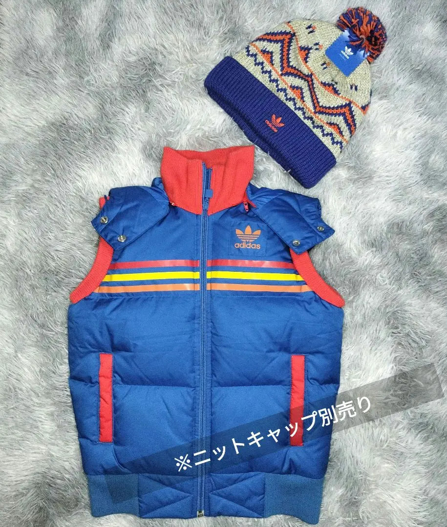 adidas down vest fairy grunge Heisei gal short length