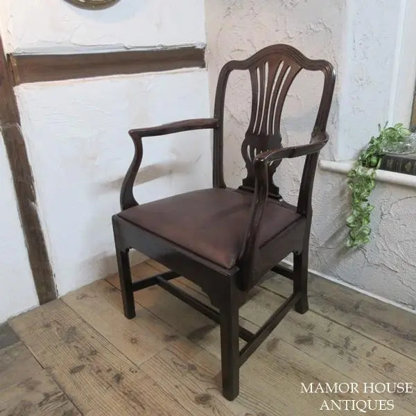 British Antique Furniture Armchair Dining Chair Chair 4951d