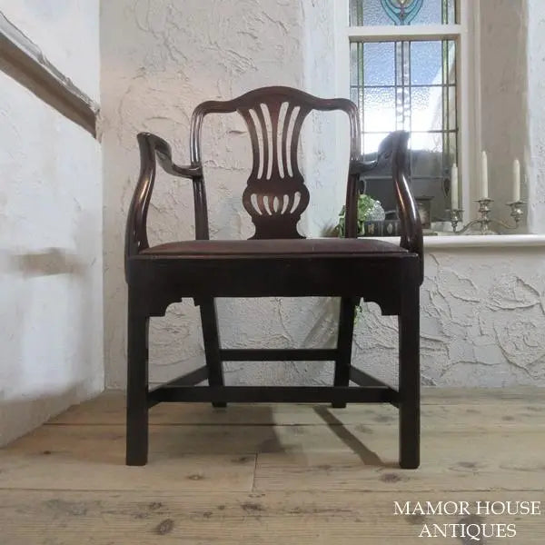 British Antique Furniture Armchair Dining Chair Chair 4951d