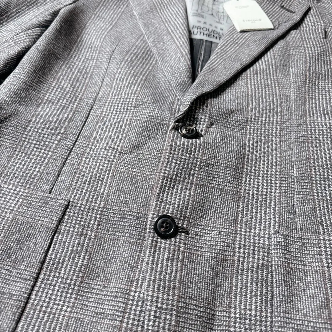 Nueva chaqueta Ancón con patrón de cuadros Chirkoro Glen CIRCOLO1901 sin usar | 新品未使用CIRCOLO1901 チルコロ グレンチェック柄 アンコンジャケット