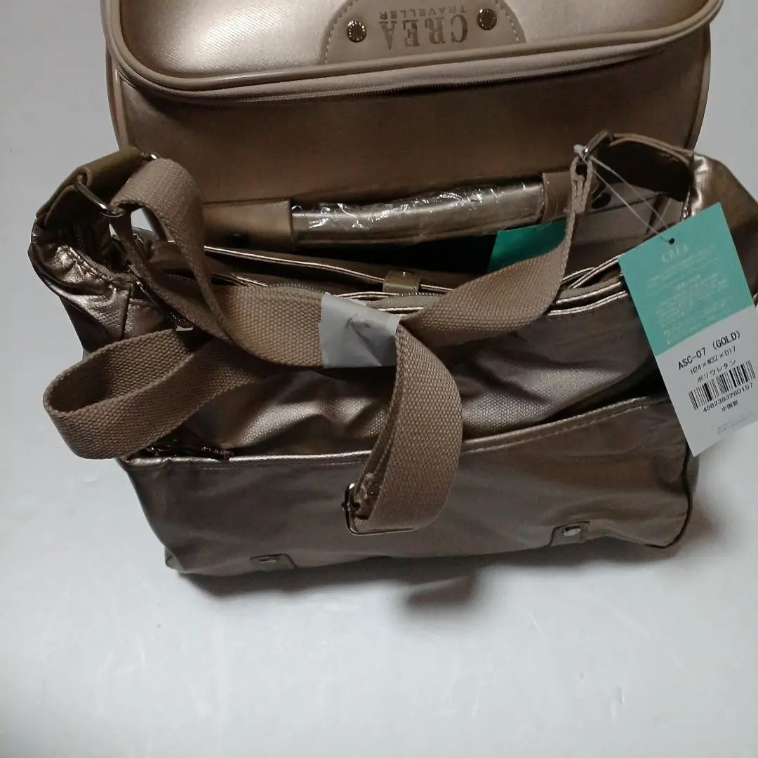 CREA carry bag ASC-01 New unused gold | CREA キャリーバッグ ASC-01 新品未使用　ゴールド