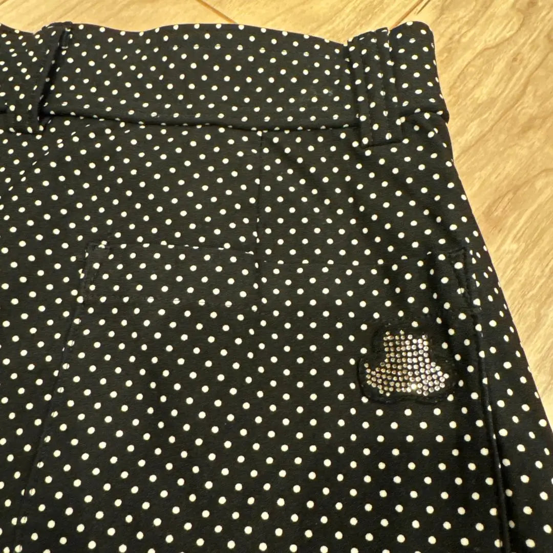 Black & White Sport Size 2 Golfwear Skirt Dot Pattern