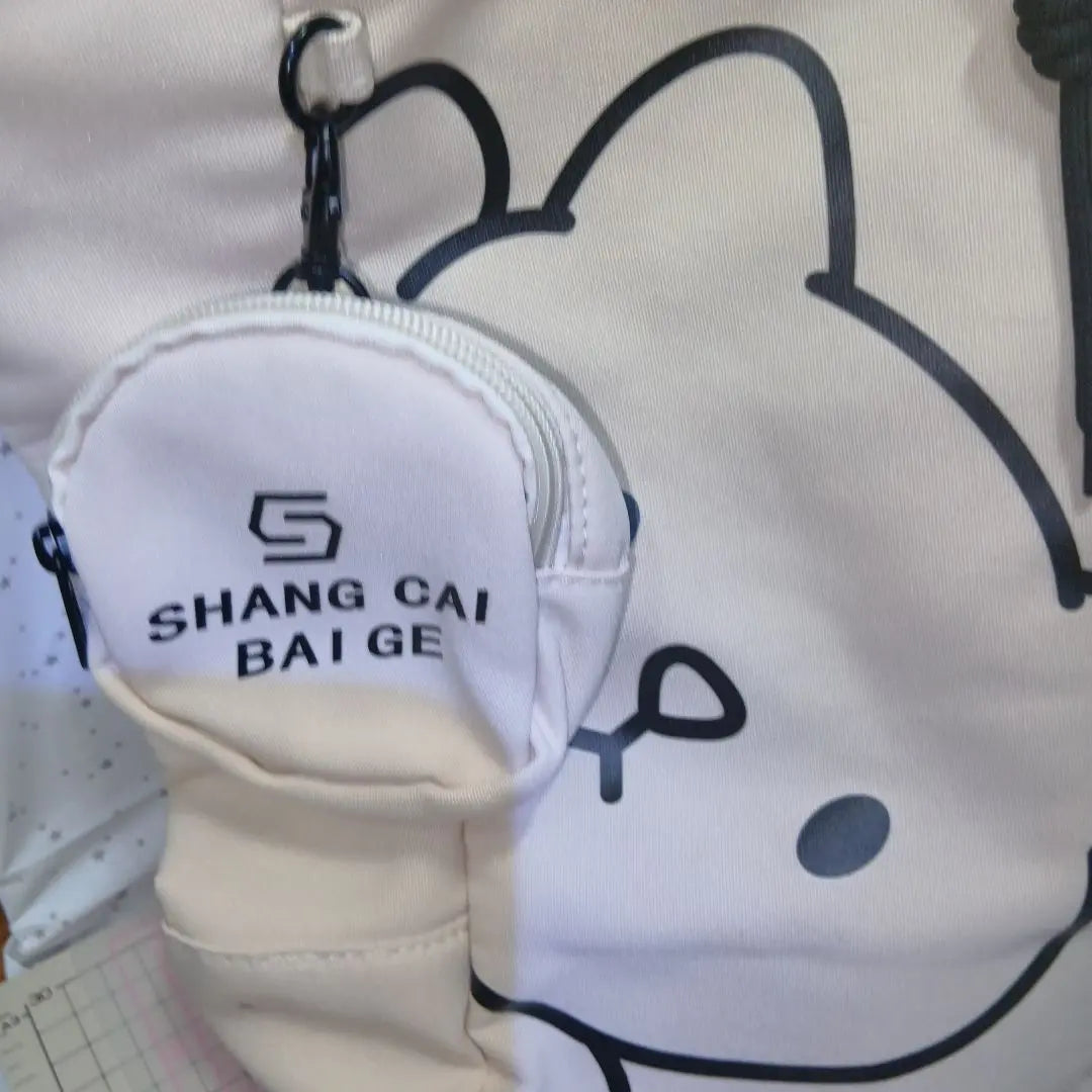 Bolsa de lona con cara de oso de SHANG CAI, material suave