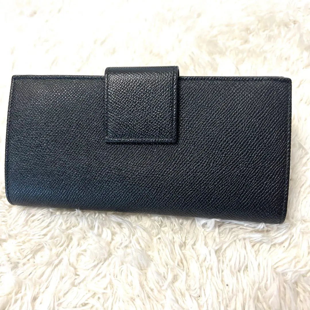 Cartera larga BVLGARI para hombre y mujer, color negro, en excelente estado y casi sin uso