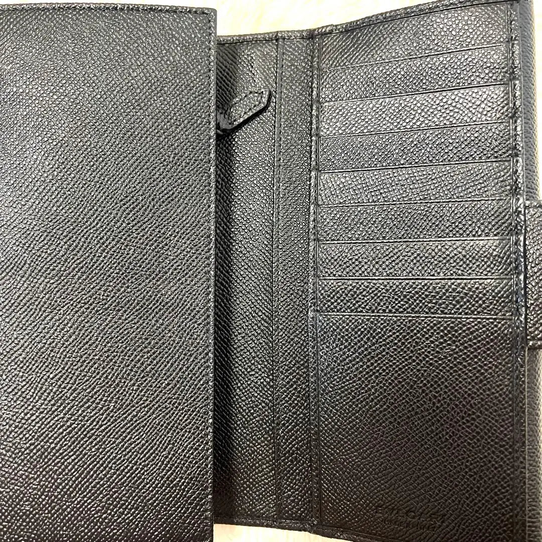 Superb condition, almost unused BVLGARI Men's Women's Long Wallet Black