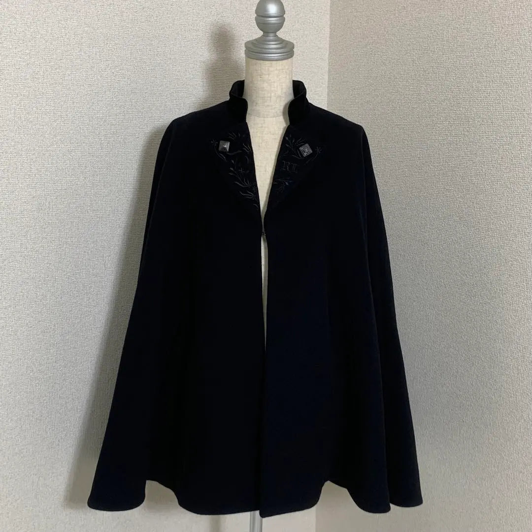 6154. [Extremely beautiful] Rare! RALPH LAUREN Cashmere blend cape coat