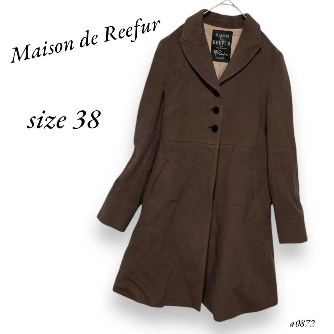 Maison Dorifer 38 Cashmere blend wool women's coat, long