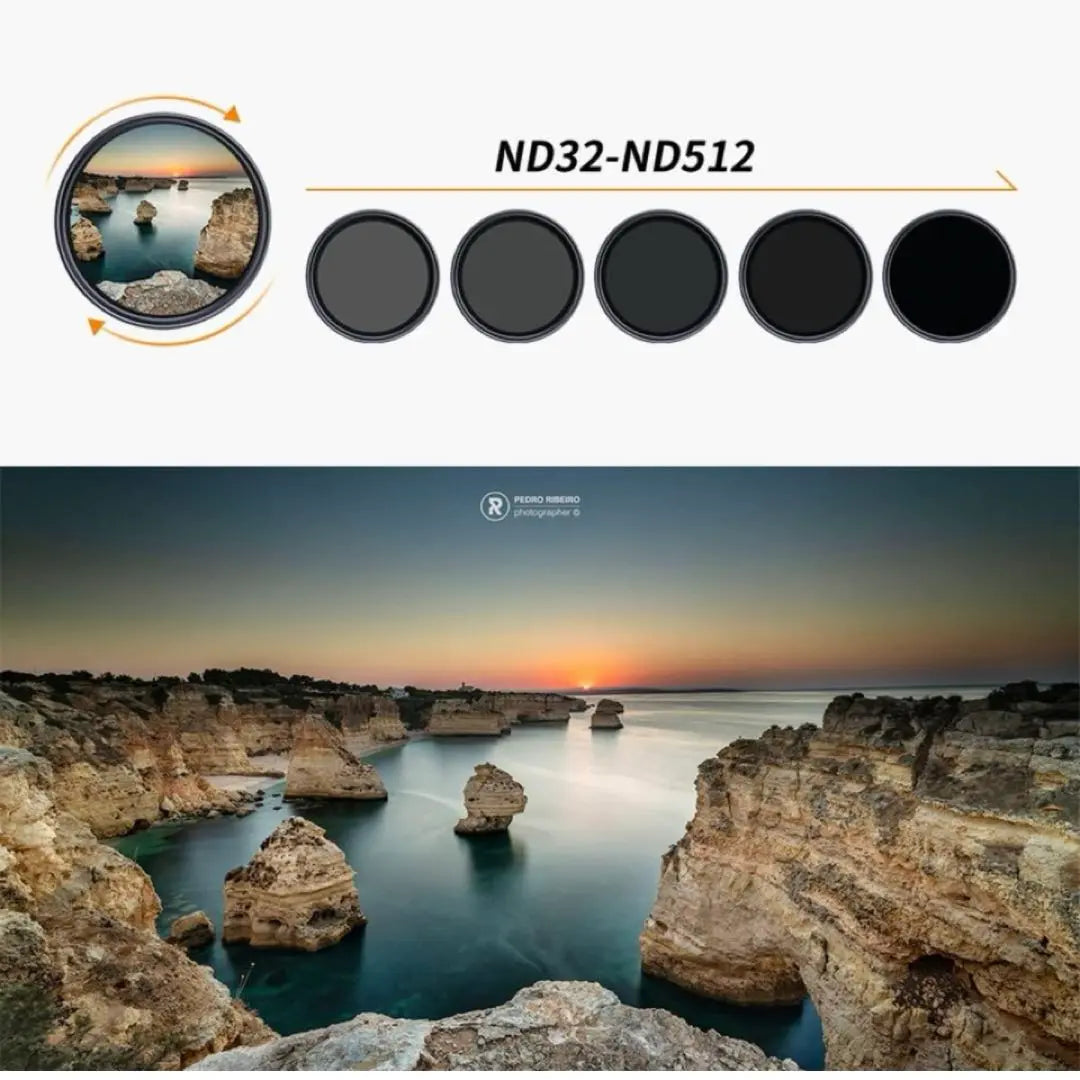 ◎Filtro ND, nanorrecubrimiento ND variable, 67 mm