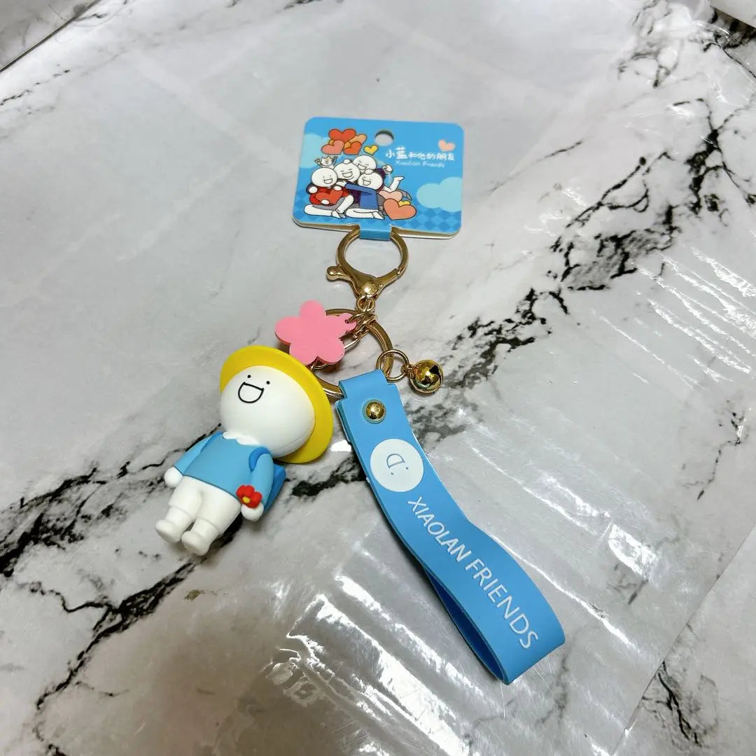 Cute Mascot Character Keychain Girl Boy Elementary School Student Strap Pair