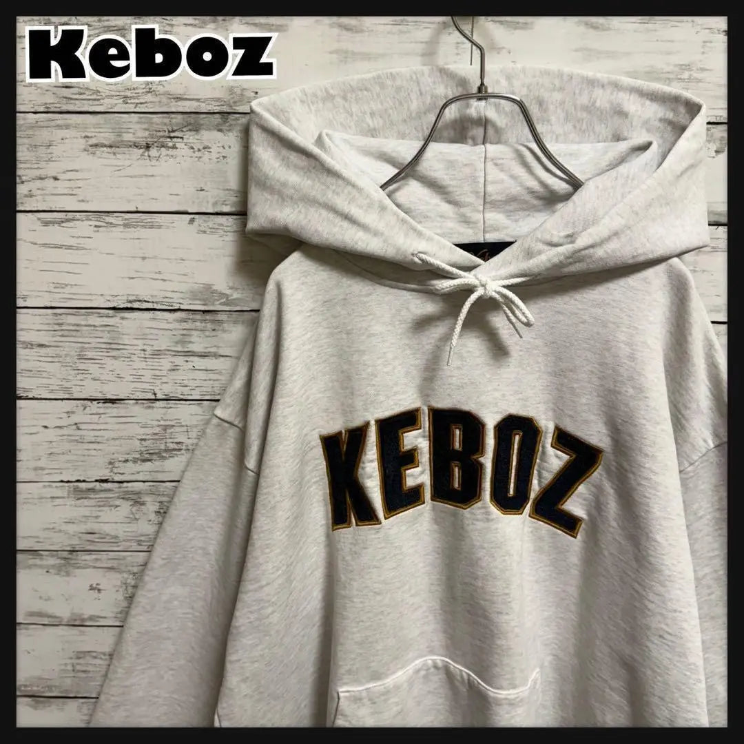 [Sold out immediately] Keboz x Freaks Store ☆ Center Pile Logo Hoodie ♤704