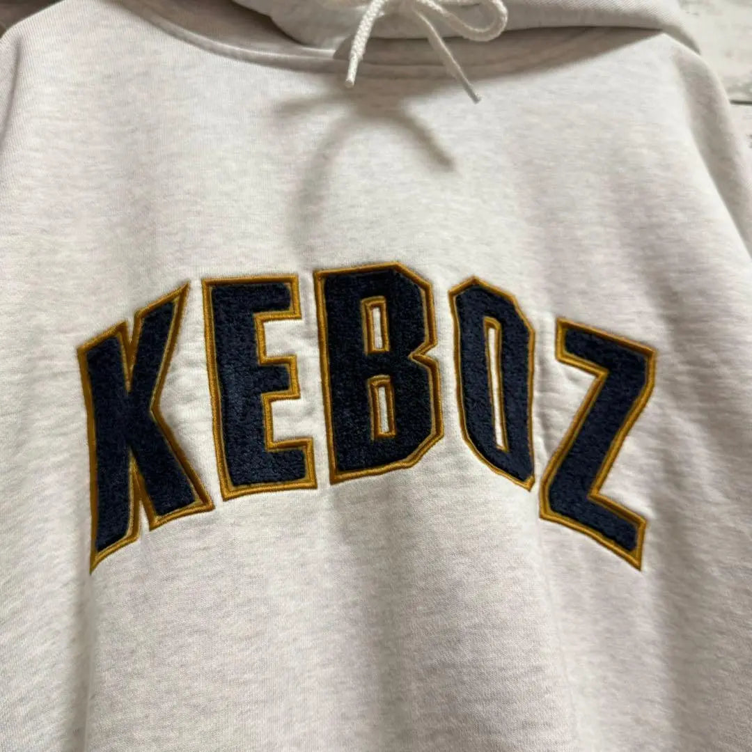 [Sold out immediately] Keboz x Freaks Store ☆ Center Pile Logo Hoodie ♤704