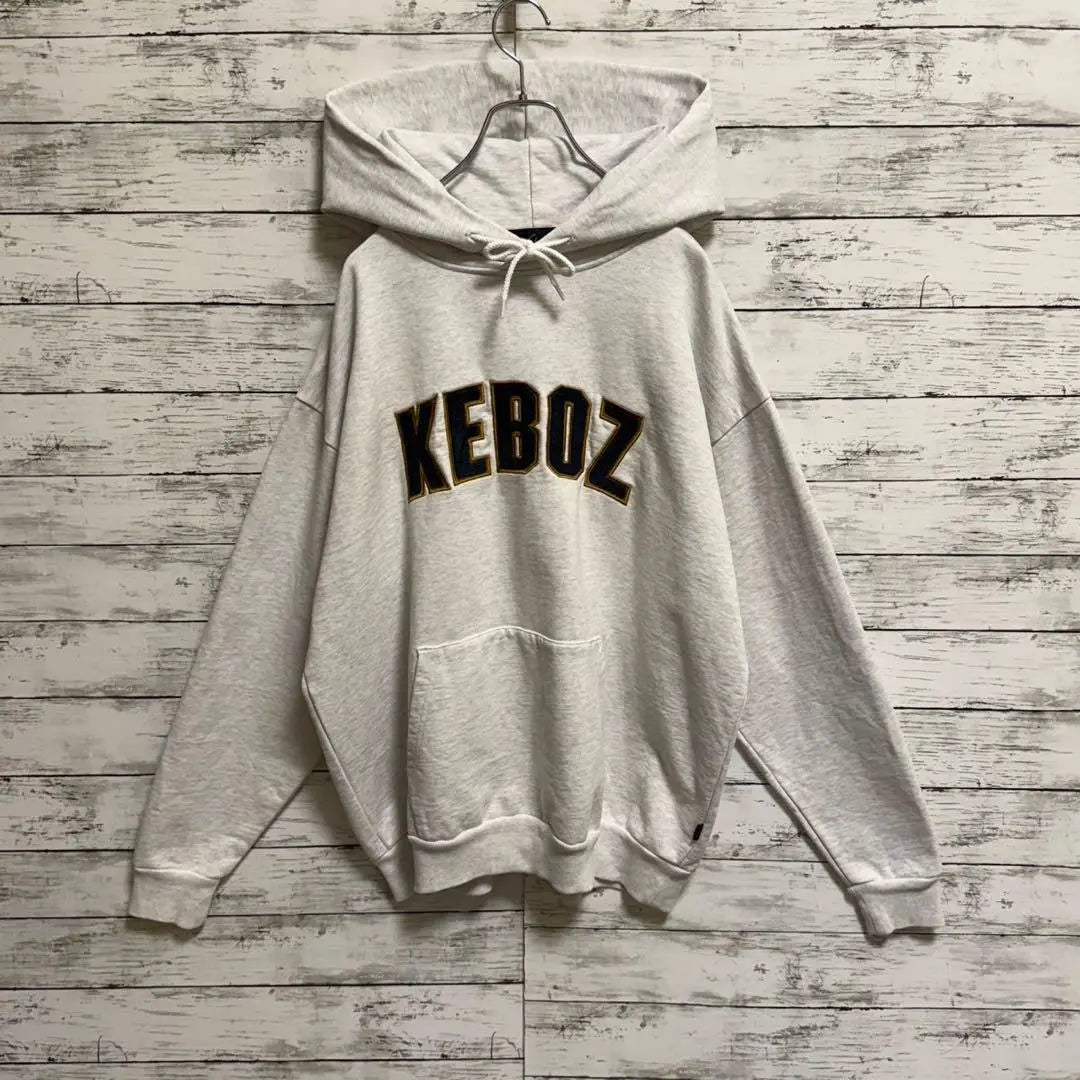 [Sold out immediately] Keboz x Freaks Store ☆ Center Pile Logo Hoodie ♤704