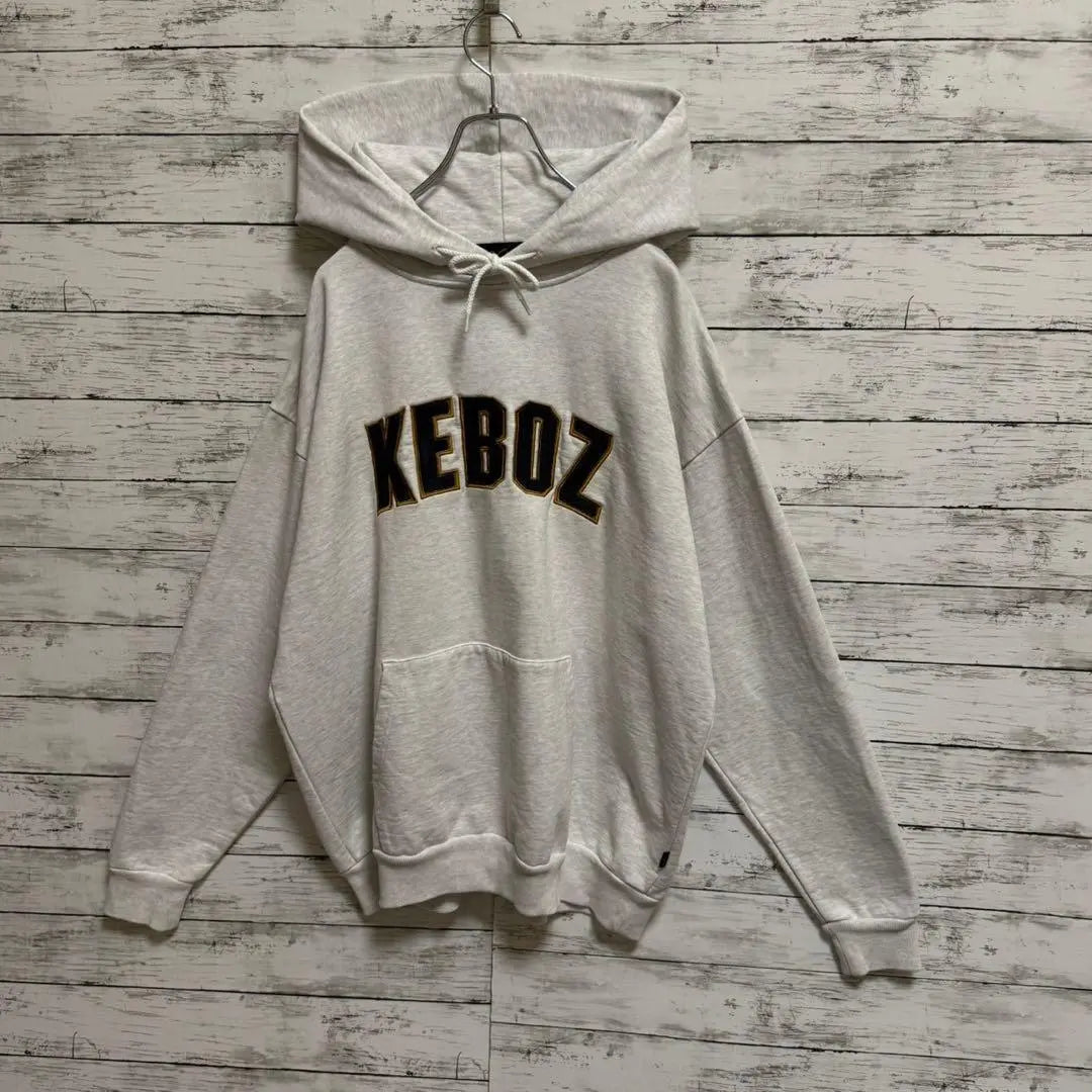 [Sold out immediately] Keboz x Freaks Store ☆ Center Pile Logo Hoodie ♤704