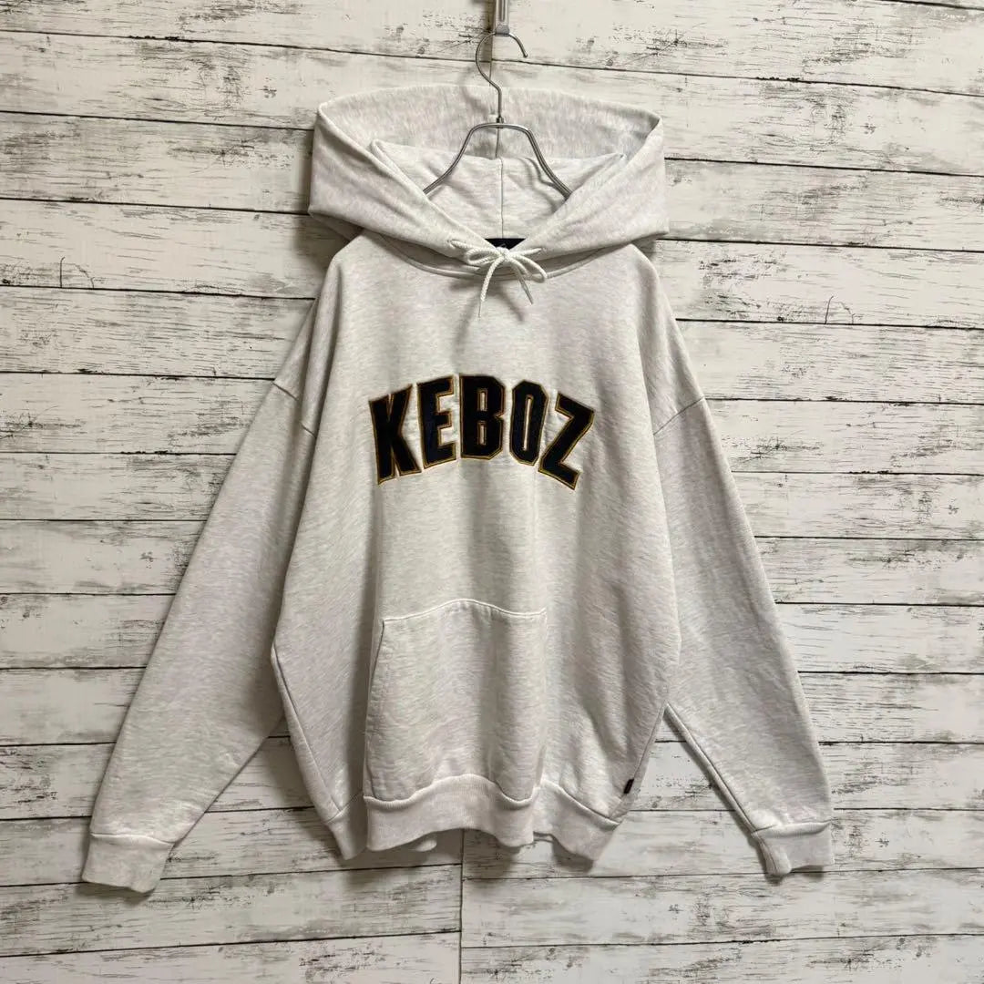 [Sold out immediately] Keboz x Freaks Store ☆ Center Pile Logo Hoodie ♤704