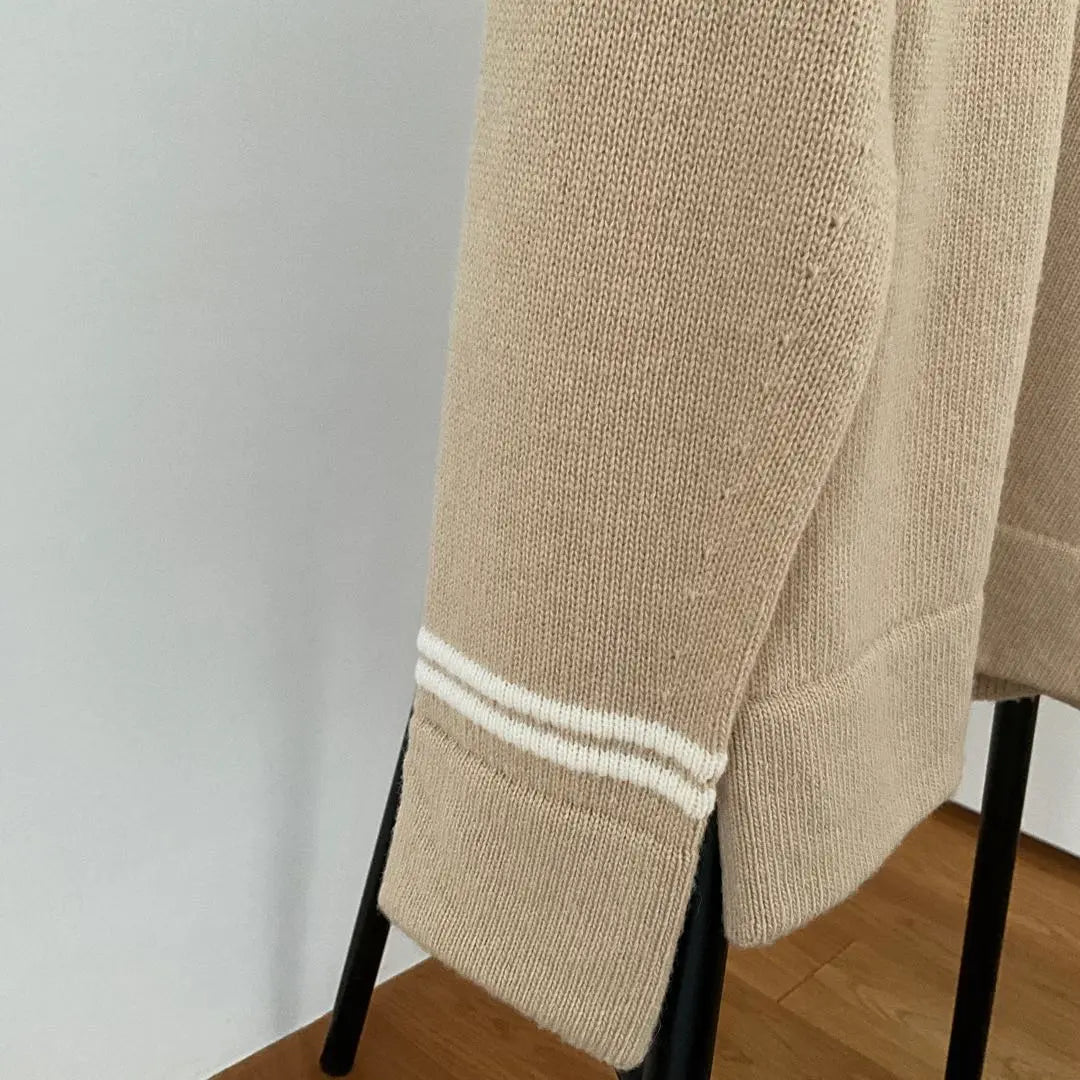 STONE ISLAND hooded beige cardigan