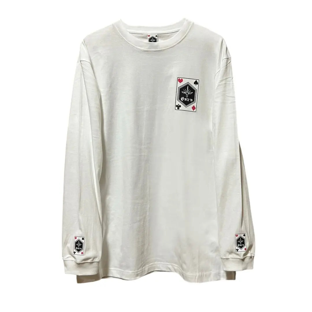 New GMTB Long T -shirt Lon T White Penguinslor Trump S | 新品GMTBロングTシャツロンT 白ペンギンラブレタートランプS