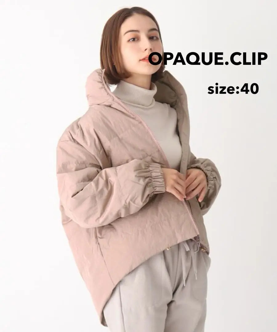 OPAQUE.CLIP Opaque Dot Clip Down Jacket Ogusa Naoko